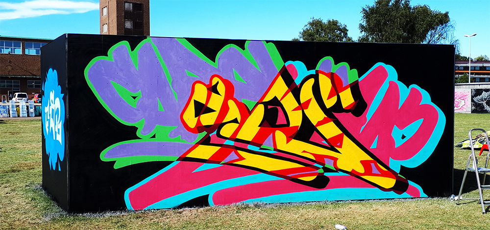 Gåsebäck Graffitifestival i Helsingborg 2020 Cabel Cabelone Graffiti