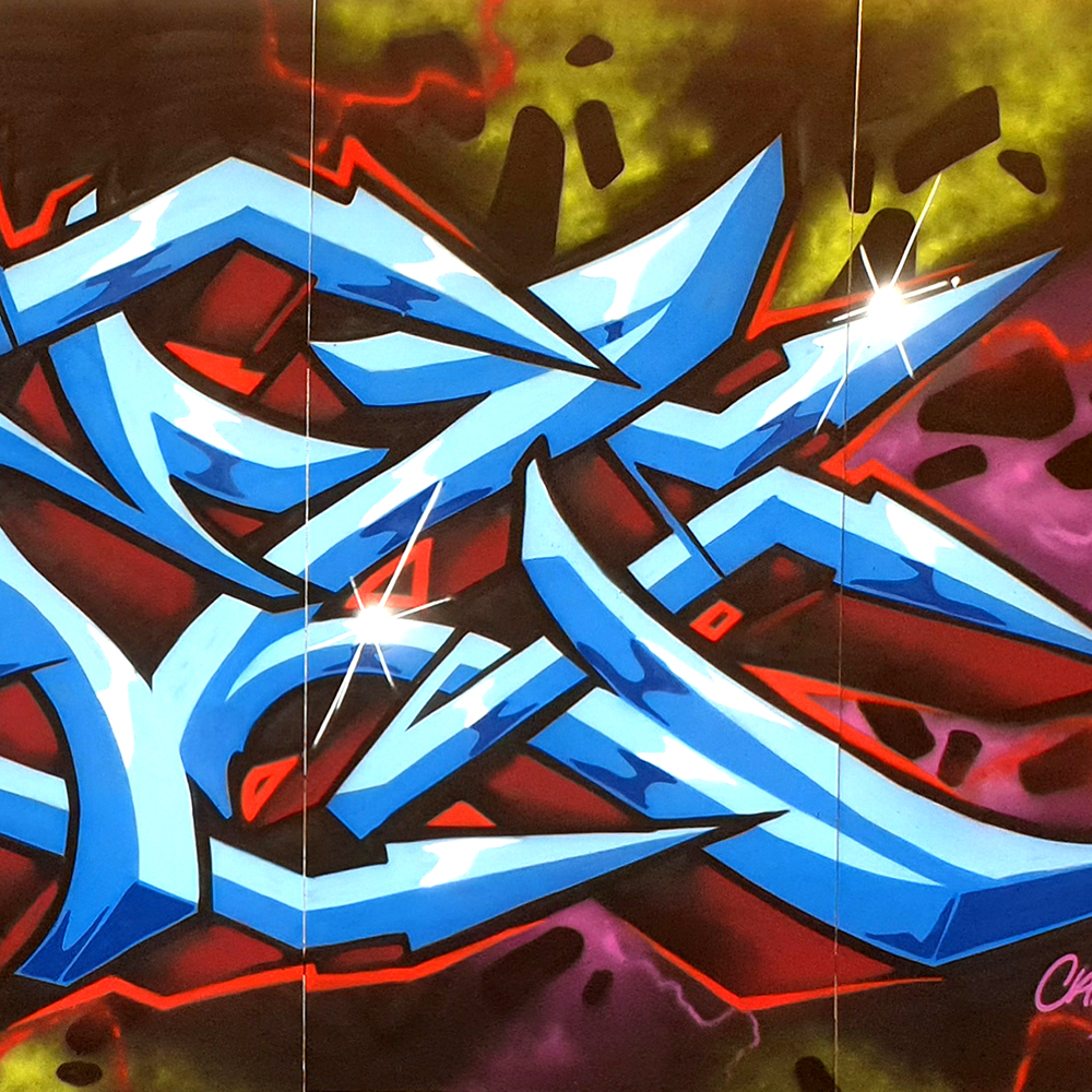 Cabelone - Graffiti Mural Göteborg Spike Brewery Kut It Up