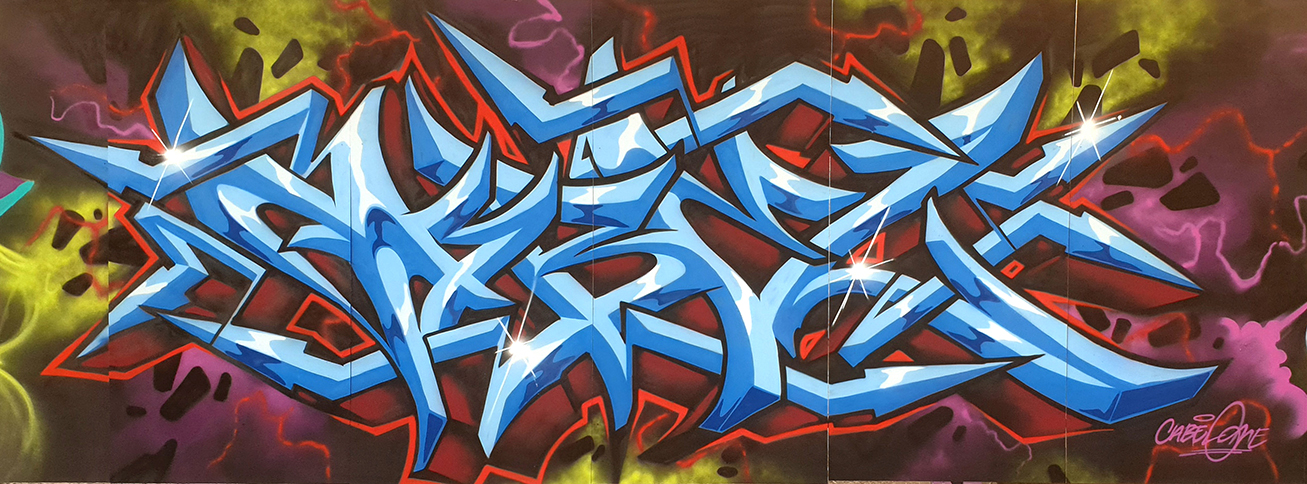 Cabelone Graffiti Mural Jam Kut it up Blockparty