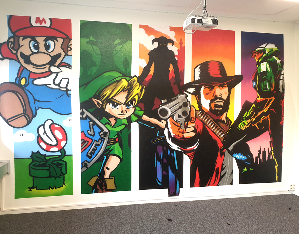 Graffiti Mural Graffiti Super Mario
Zelda