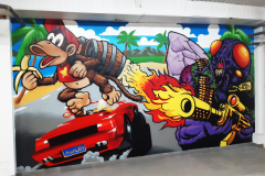 EDITERAD-Mural-Graffiti-Cabelone-Cabel-Streetart-Arcadegame-ADON-Spel-SEGA-Atari